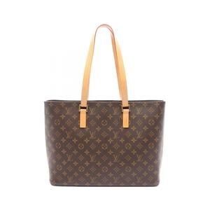 Louis Vuitton Luco Tote Bag Leather Monogram Brown